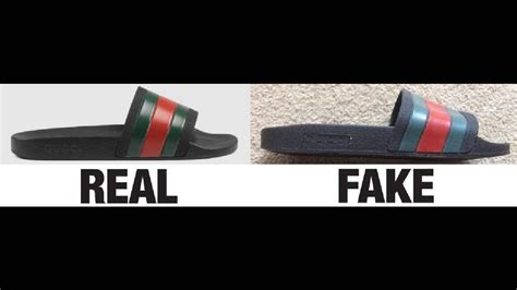 fake gucci slide|how to authenticate gucci slides.